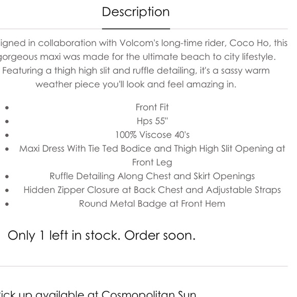 VOLCOM DRESS - Picture 9 of 9